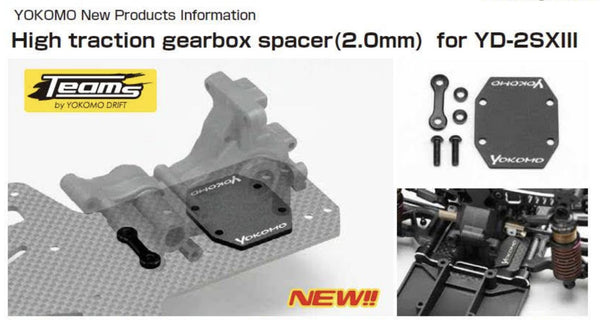 High Traction Gearbox Spacer (2.0mm) for YD-2SXIII [Yokomo] Y2-302S2