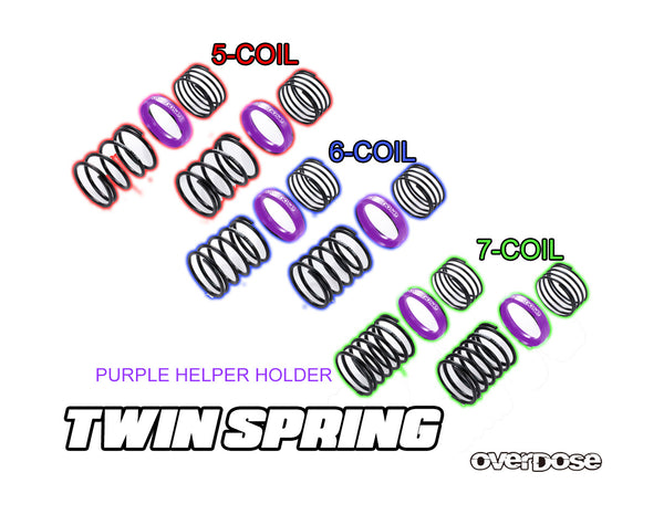 OD High Performance Twin Spring PURPLE HELPER ( 1.2mm x 20mm ) 5 