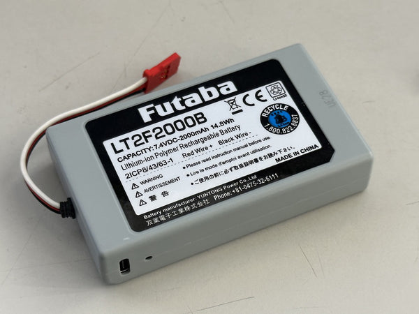 10PX TRANSMITTER 2000MAH 2S 7.4V LIPO BATTERY (BUILT IN USB