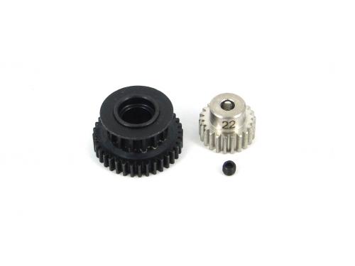 RER HYBRID ZERO 36T Pulley Gear & 22T Gear Set [D-LIKE] DL400