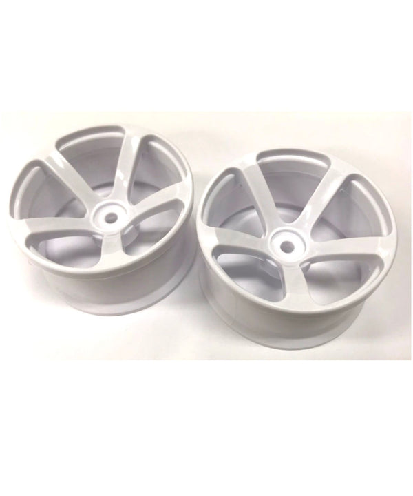 DRS-5 WHEEL WHITE 6mm 8mm [Topline RC] TDW-0612WH TDW-0812WH