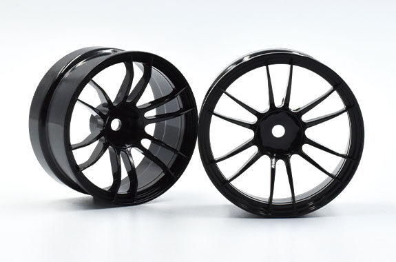 BLACK UL12 (57extreme) Drift Wheel Rims 6mm OFFSET (HIGH TRACTION