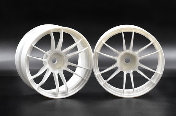 WHITE UL12 (57extreme) Drift Wheel Rims 6mm OFFSET (HIGH TRACTION