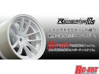 SSR REINER type10S 1-10 WHITE RC DRIFT RIMS SPEED STAR