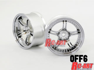 BLACK CHROME SSR PROFESSOR SPX 6mm - 8mm [RC Art] WW-0506BC WW