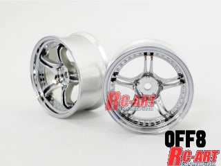 BLACK CHROME SSR PROFESSOR SPX 6mm - 8mm [RC Art] WW-0506BC WW