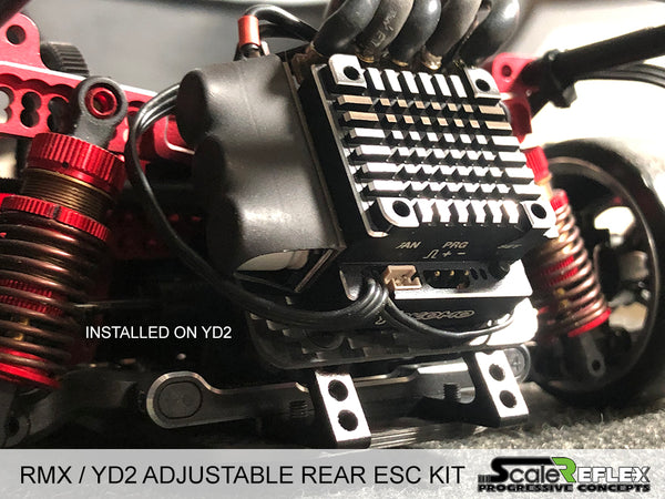 Adjustable Rear ESC KIT - YD2 RMX GALM SD RD (BLACK RED BLUE