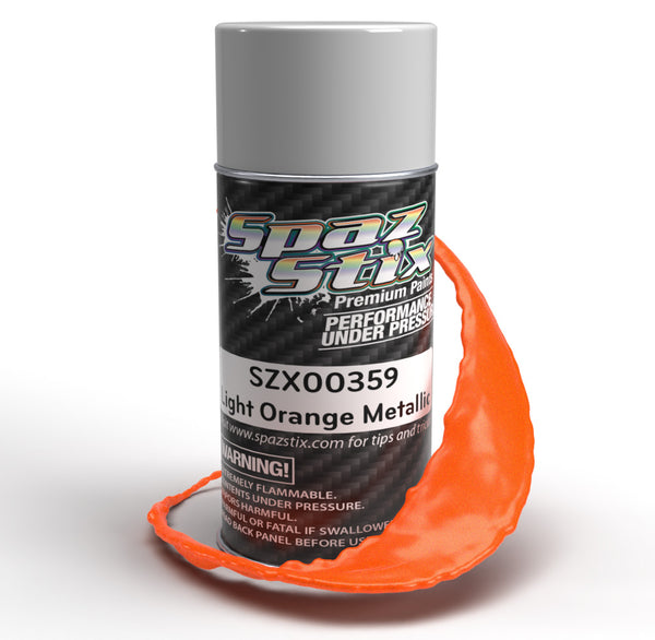 LIGHT METALLIC ORANGE Polycarbonate Spray Paint [Spaz Stix