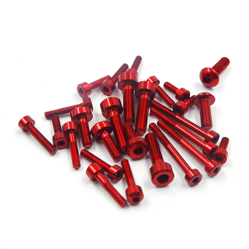 10PX RED Aluminum Screw Set [Yeah Racing] YA-0734RD