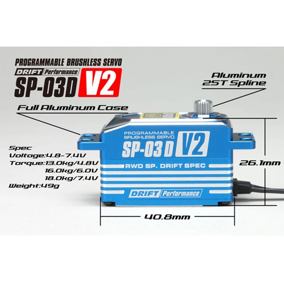 North 011 ヨコモSP-03D RWD SP.DRIFT SPEC SP03D V2 RWD Drift Spec Servo Brushless Programmable Digital