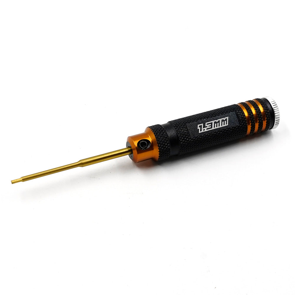 Mini 1.3mm 1-28 Mini-Z Aluminum Allen Wrench Driver Black/Gold [YEAH RACING] YT-0257BK/GD