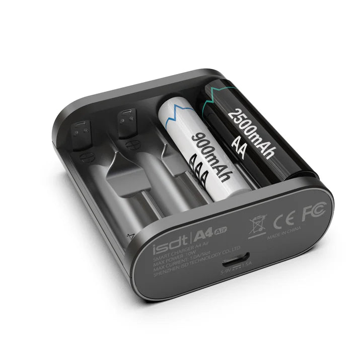 A4 Air Battery Charger,Smart AA/AAA Battery Charger with Bluetooth Connection Function [ISDT] ISDT-A4-AIR