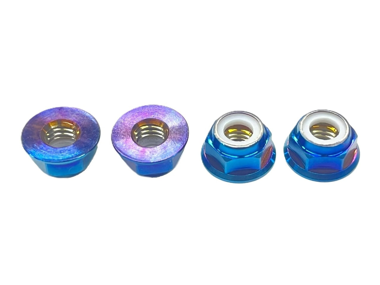 8Pcs CNC Metal Flange Lock Nut M4 1/10 1/8 1/14 RC Car Truck Crawler