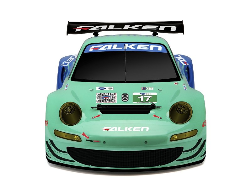 2012 PORSCHE 911 GT3 RSR FALKEN 1-10 200mm Body [HPI] 108370