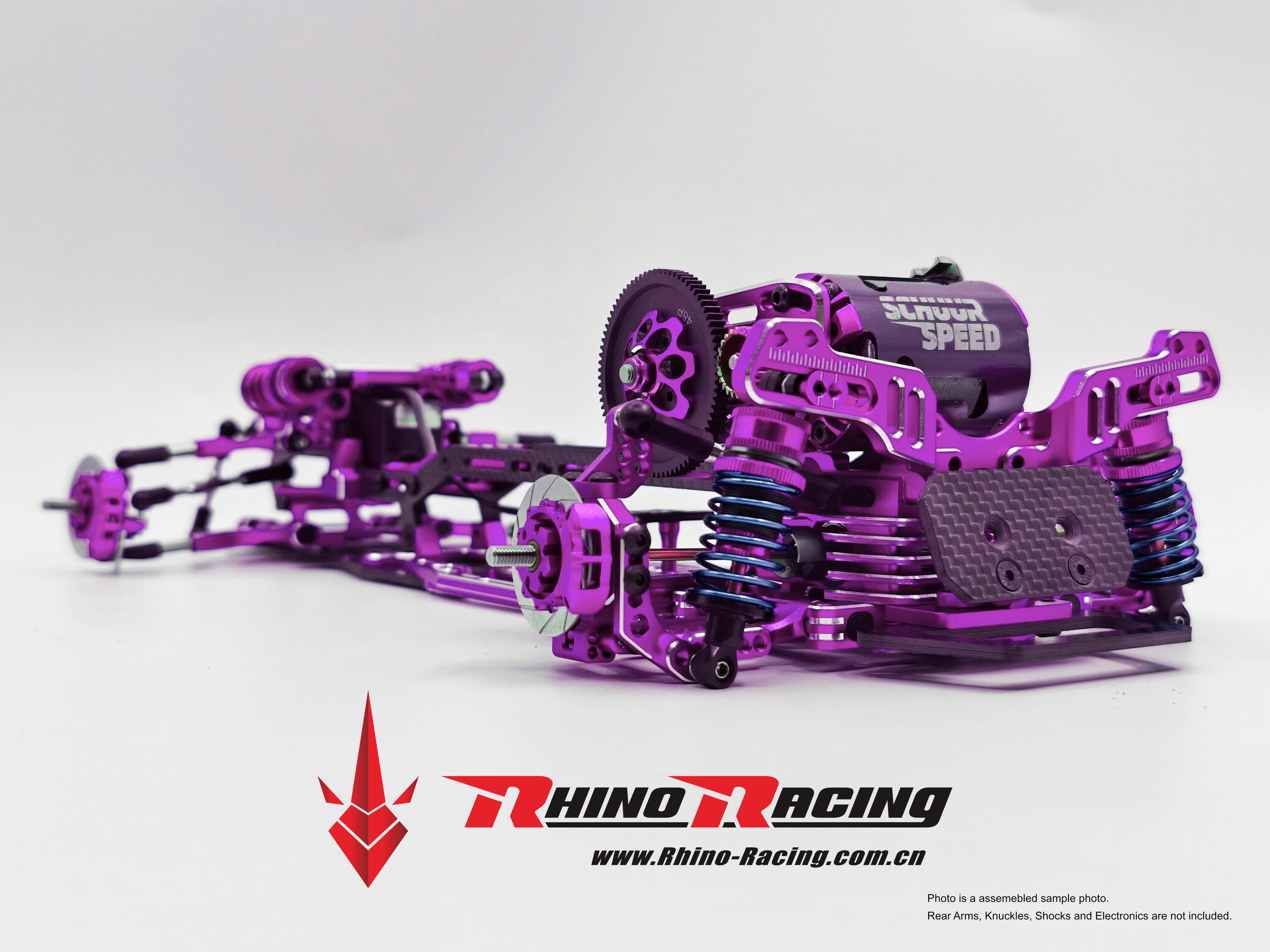 SV2 Chassis Conversion Kit Transmission Gear Box and Lower Deck Suspension Blocks - BLUE SILVER RED PURPLE BLACK - YD-2 RD SD RMX RDX [RHINO RACING] RR-861