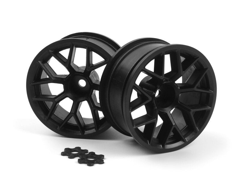 RTR Tech 7 - Black 1-10 Rims - 6mm / 9mm [HPI] 160400 160368