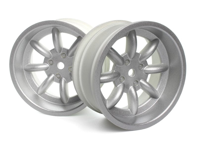 FS-15 Sport 8 Spoke Wheel Silver 6mm 1-10 RIMS [HPI RACING] 160541