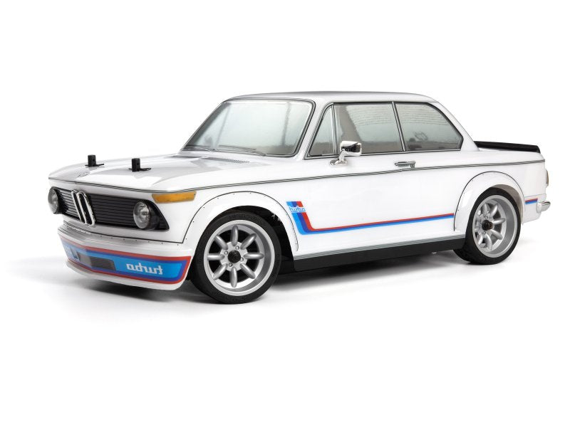 *PAINTED* 1-10 BMW 2002 Ti Turbo w/ Flares Body Shell White [HPI] 160572
