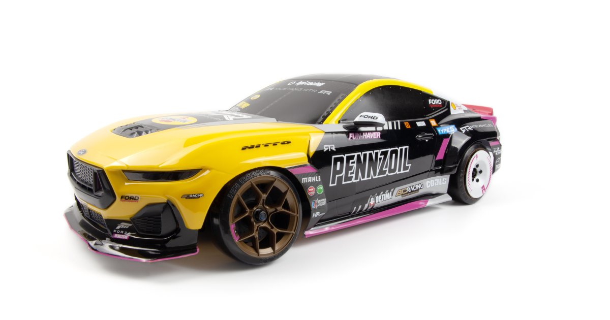 Stage-D10  BRUSHED BRUSHLESS FLUX 1-10 RWD Drift Car RTR Ready To Run - Mustang Spec 5 S650 [HPI Racing]