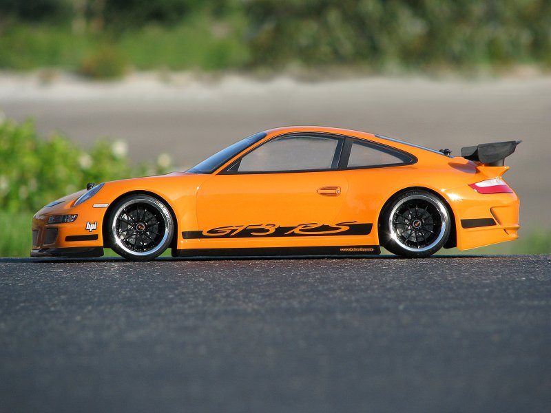 PORSCHE 911 GT3 RS BODY 1-10 Body Set (200mm) w Wing - [HPI] 17541