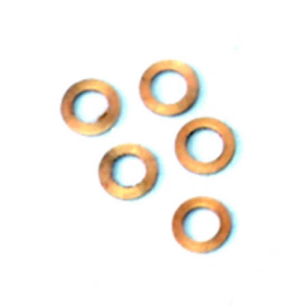 Mini-Z 130 Motor Armature COPPER Shim Set (5pcs) [PN Racing] 183001