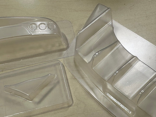 Lexan Diffuser, Canard and Tail Light Covers for RX7 and Carbon Decal ...