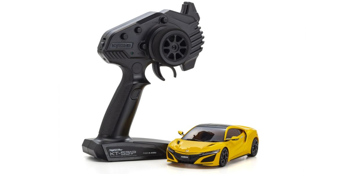 RWD MR-04 Honda NSX Indy Yellow Pearl - Readyset RTR (Ready to Run) MR04 [KYOSHO] 32376Y