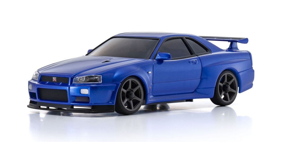 ASC MA-020 Nissan Skyline GTR R34  V.specⅡNur Metallic Blue 1-28 Painted Body Auto Scale Collection [Kyosho] MZP487MB