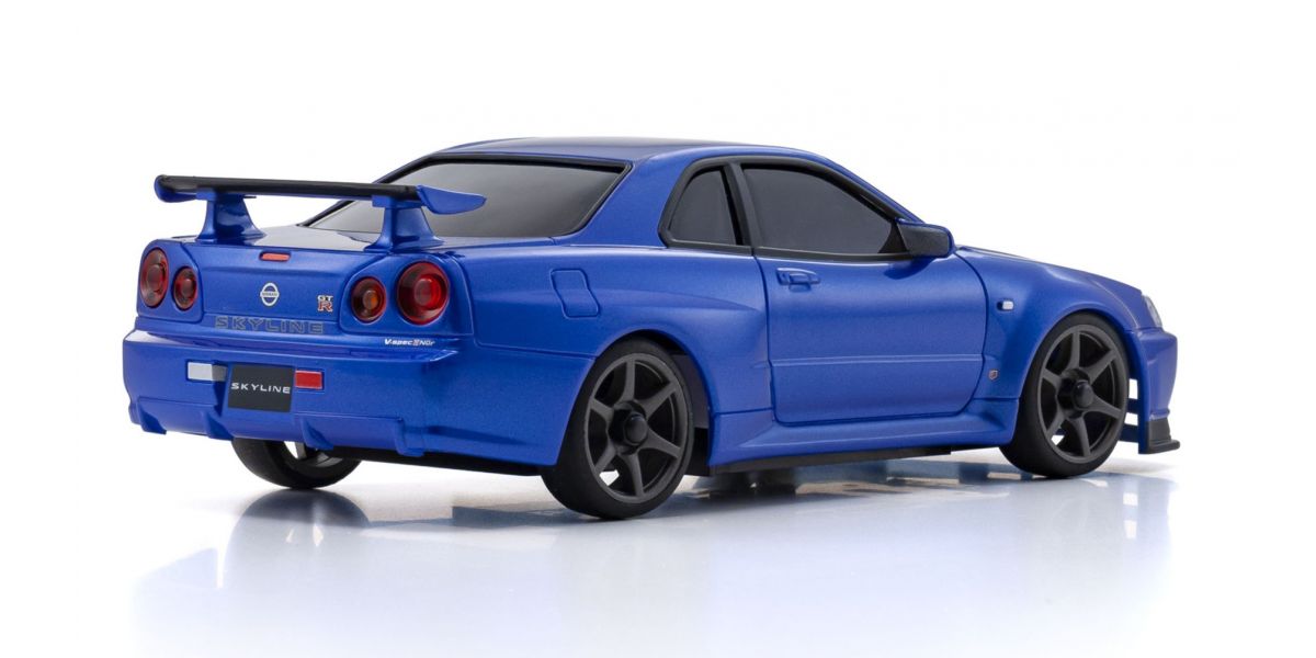 ASC MA-020 Nissan Skyline GTR R34  V.specⅡNur Metallic Blue 1-28 Painted Body Auto Scale Collection [Kyosho] MZP487MB