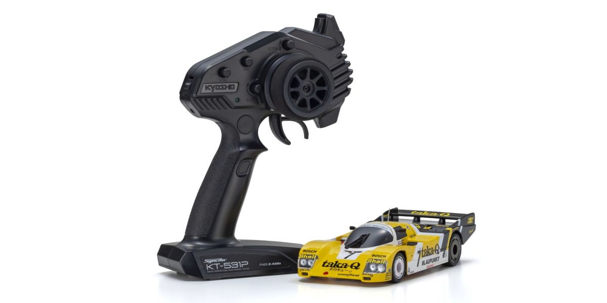 MINI-Z Racer MR-04 RWD Porsche 962 C Coupe LH No.7 TAKA-Q LM Readyset RTR (Ready to Run) [KYOSHO] 32363TQ