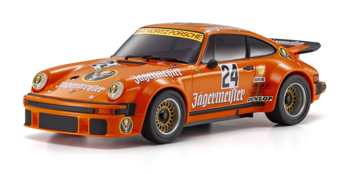 MINI-Z Racer MR-04 RWD Porsche 934 RSR Turbo 1976 Jagermeister #24 ORANGE Readyset RTR (Ready to Run) [KYOSHO] 32368EM