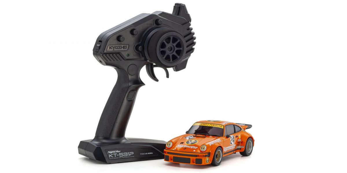 MINI-Z Racer MR-04 RWD Porsche 934 RSR Turbo 1976 Jagermeister #24 ORANGE Readyset RTR (Ready to Run) [KYOSHO] 32368EM