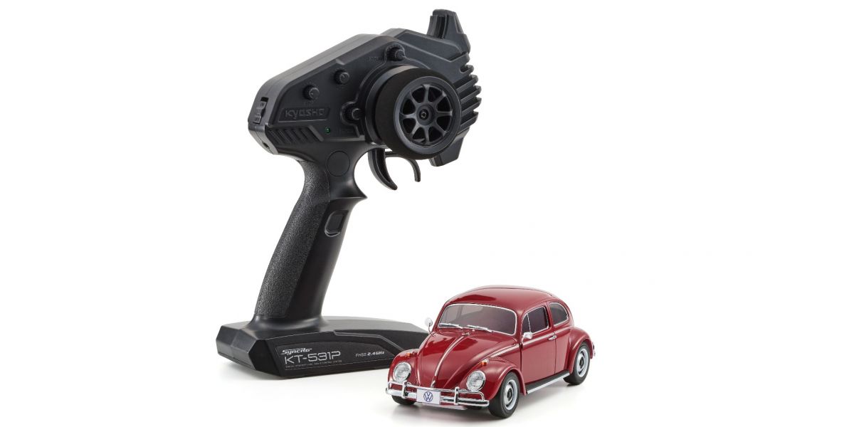 RWD MR-04 VW Beetle 1966 Model Ruby Red - Readyset RTR (Ready to Run) MR04 BUG [KYOSHO] 32374RR