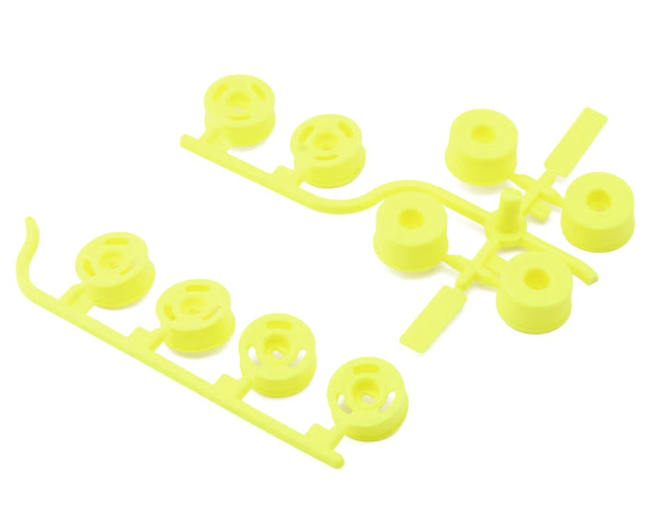 TC28 Wheel Set - White Yellow [ASSOCIATED] 21466 21467