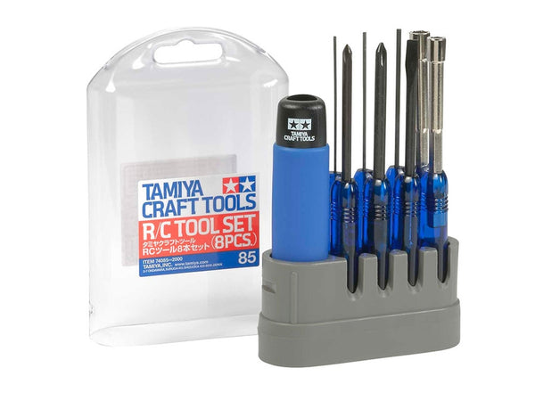 R/C Tool Set (8pc Kit) - 1.5mm 2.0mm 5.5mm 7.0mm Phillips Flathead Dri ...