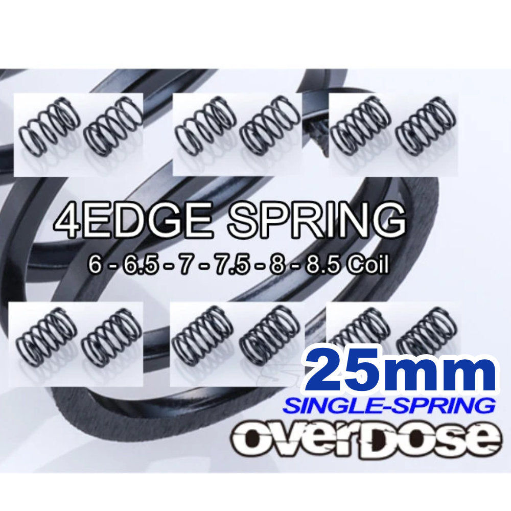 4Edge Shock Spring (1.2 dia, 6.0~8.5) 25mm Length [OVERDOSE