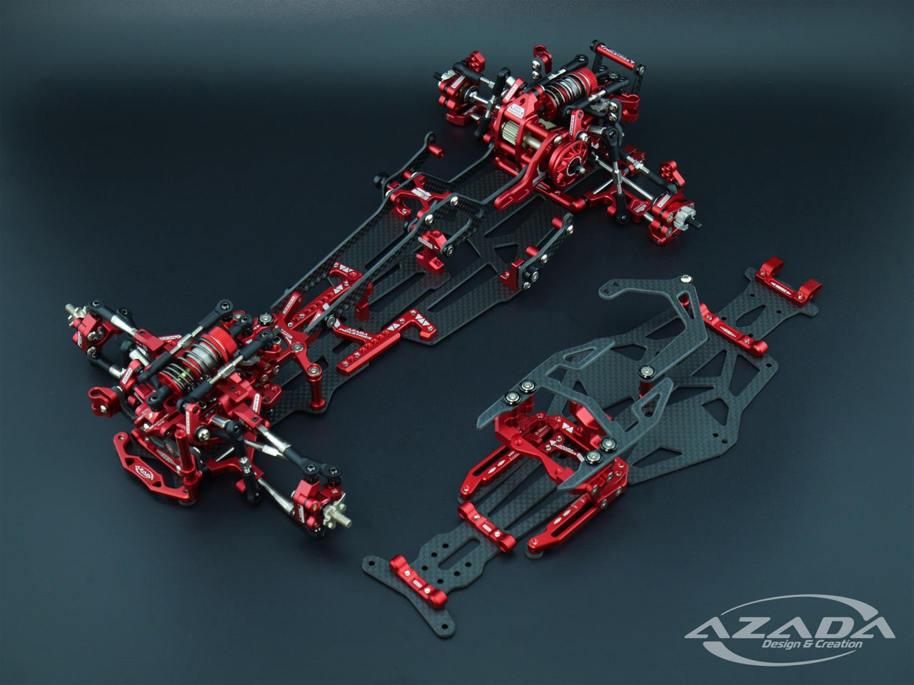 DISCONTINUED: MERLIN 1/10 R/C RWD Competition Drift Car Chassis (Decou ...