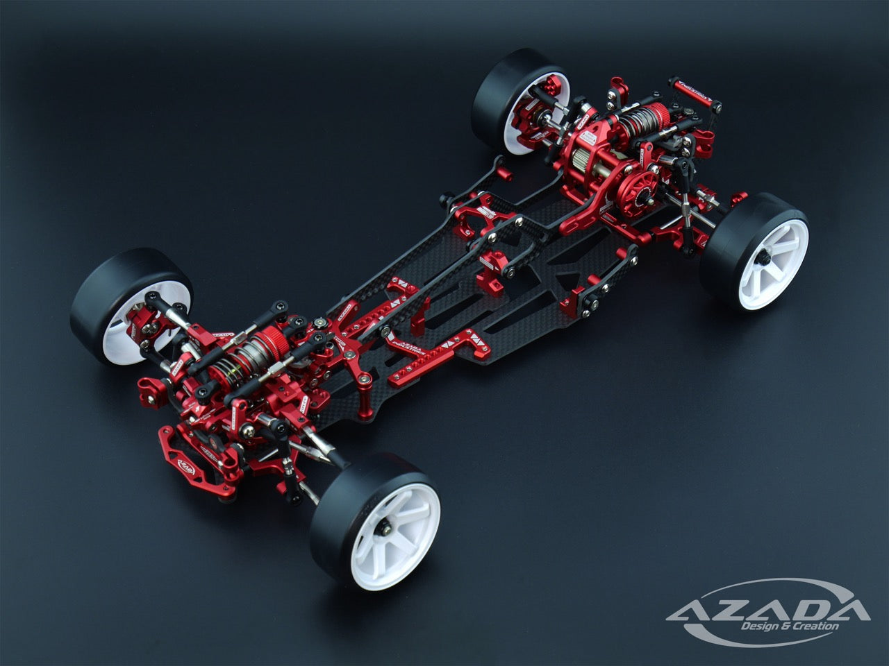 DISCONTINUED: MERLIN 1/10 R/C RWD Competition Drift Car Chassis (Decou ...