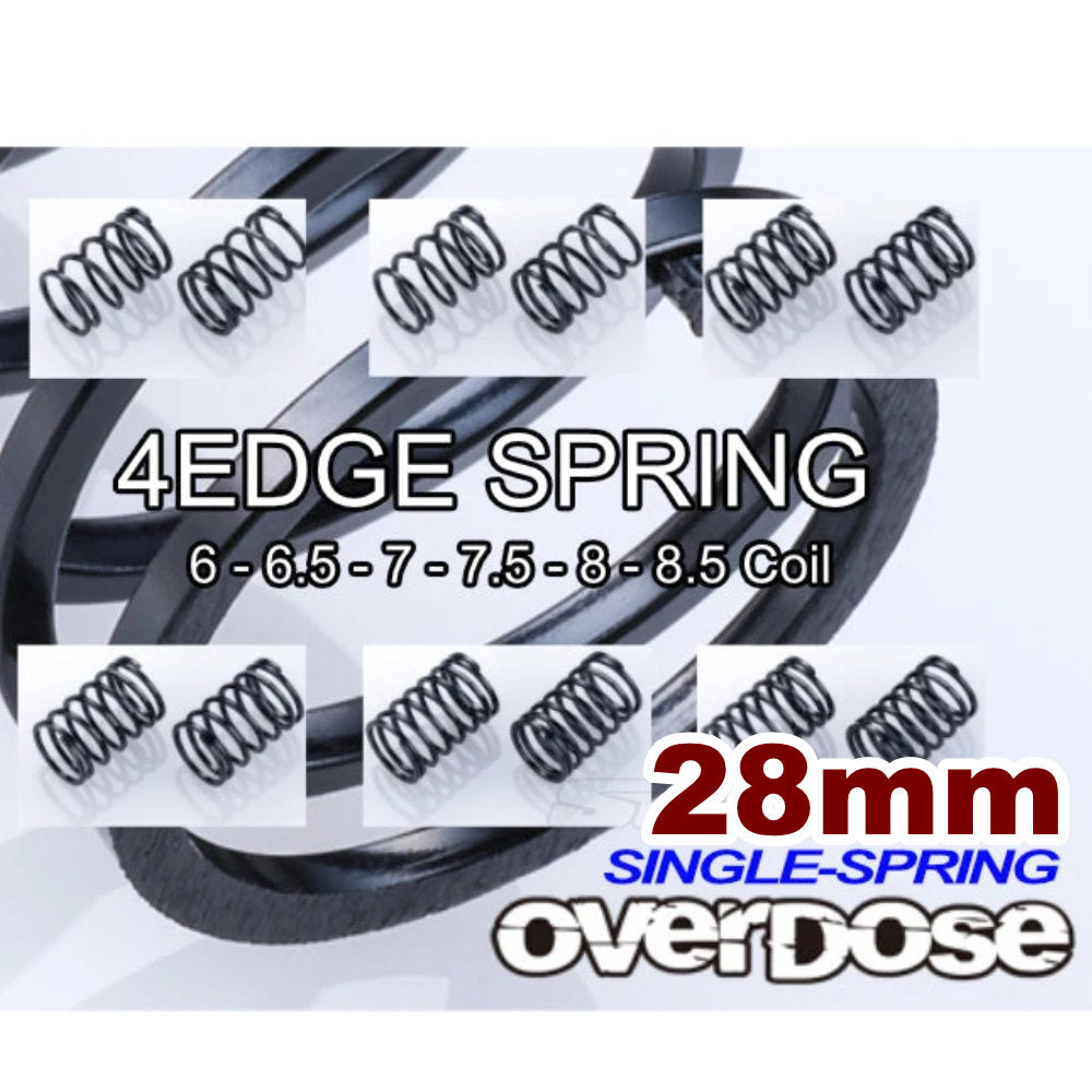 PREORDER: 4Edge Shock Spring (1.2 dia, 6.0~8.5) 28mm Length [OVERDOSE]