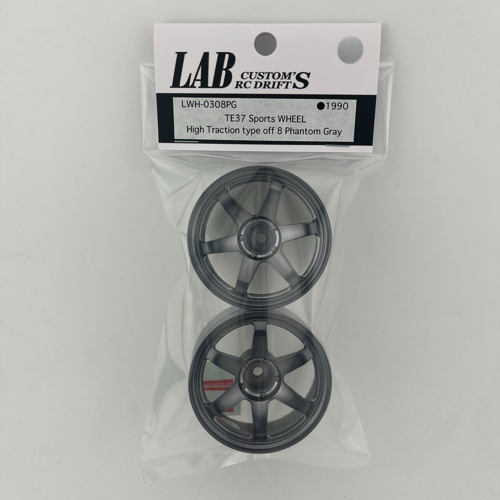TE37 Sports WHEEL HIGH TRACTION TYPE PHANTOM GRAY 6mm 8mm 1-10 RIMS [LAB] LWH-0306PG LWH-0308PG
