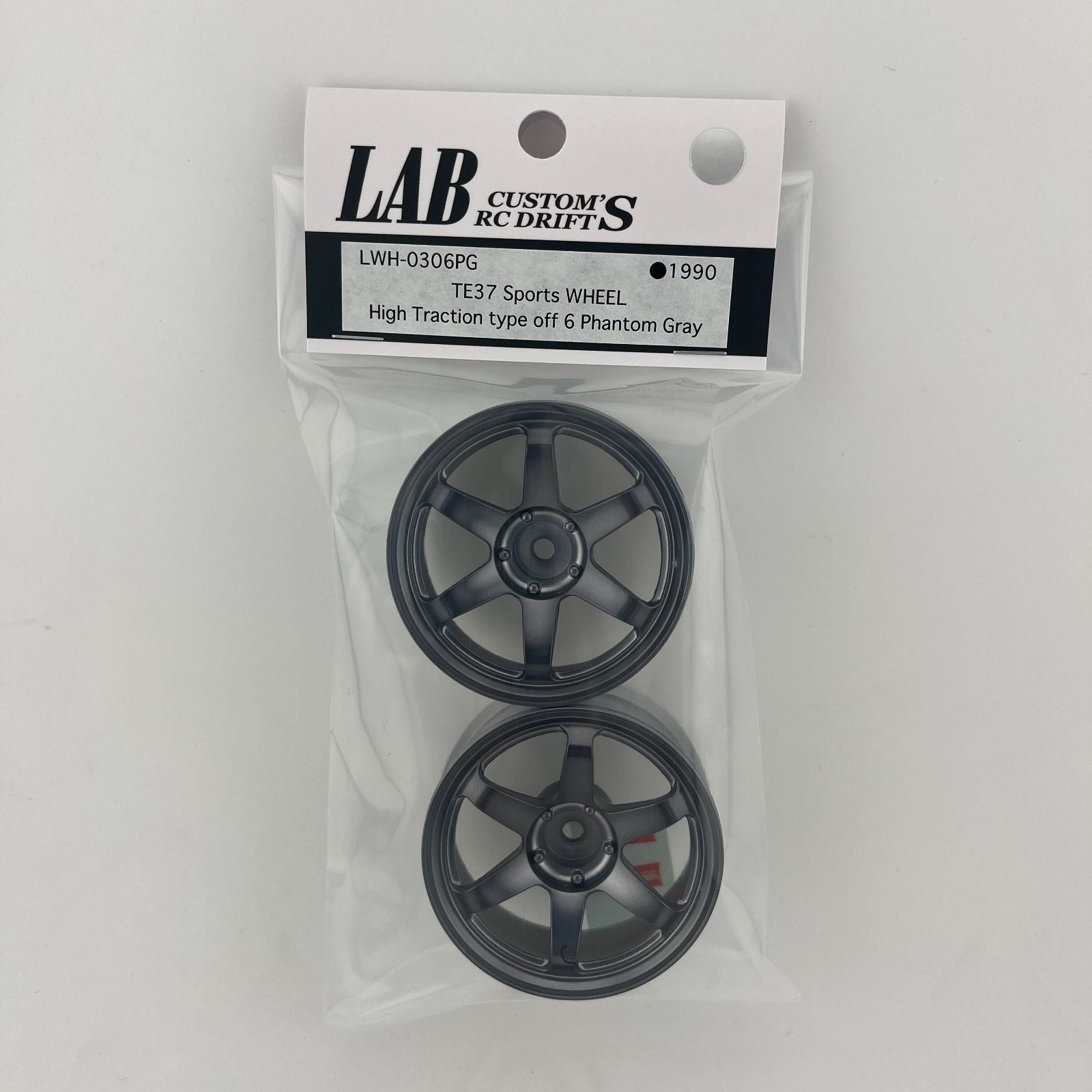 TE37 Sports WHEEL HIGH TRACTION TYPE PHANTOM GRAY 6mm 8mm 1-10 RIMS [LAB] LWH-0306PG LWH-0308PG