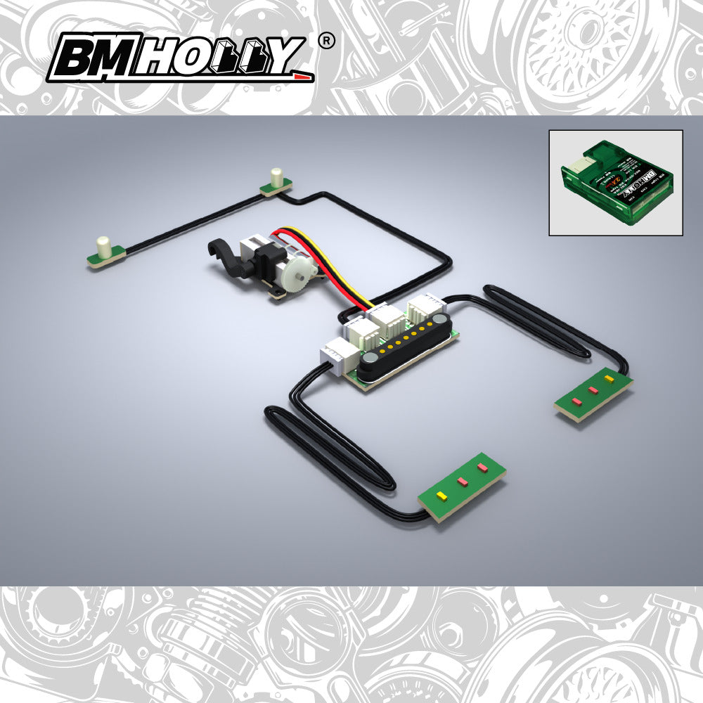 BMX-R AE86 Pop Ups Lights Set LED kit for 1/24 FLD FR Legends [BM Racing] FLD-AE86-FL-G