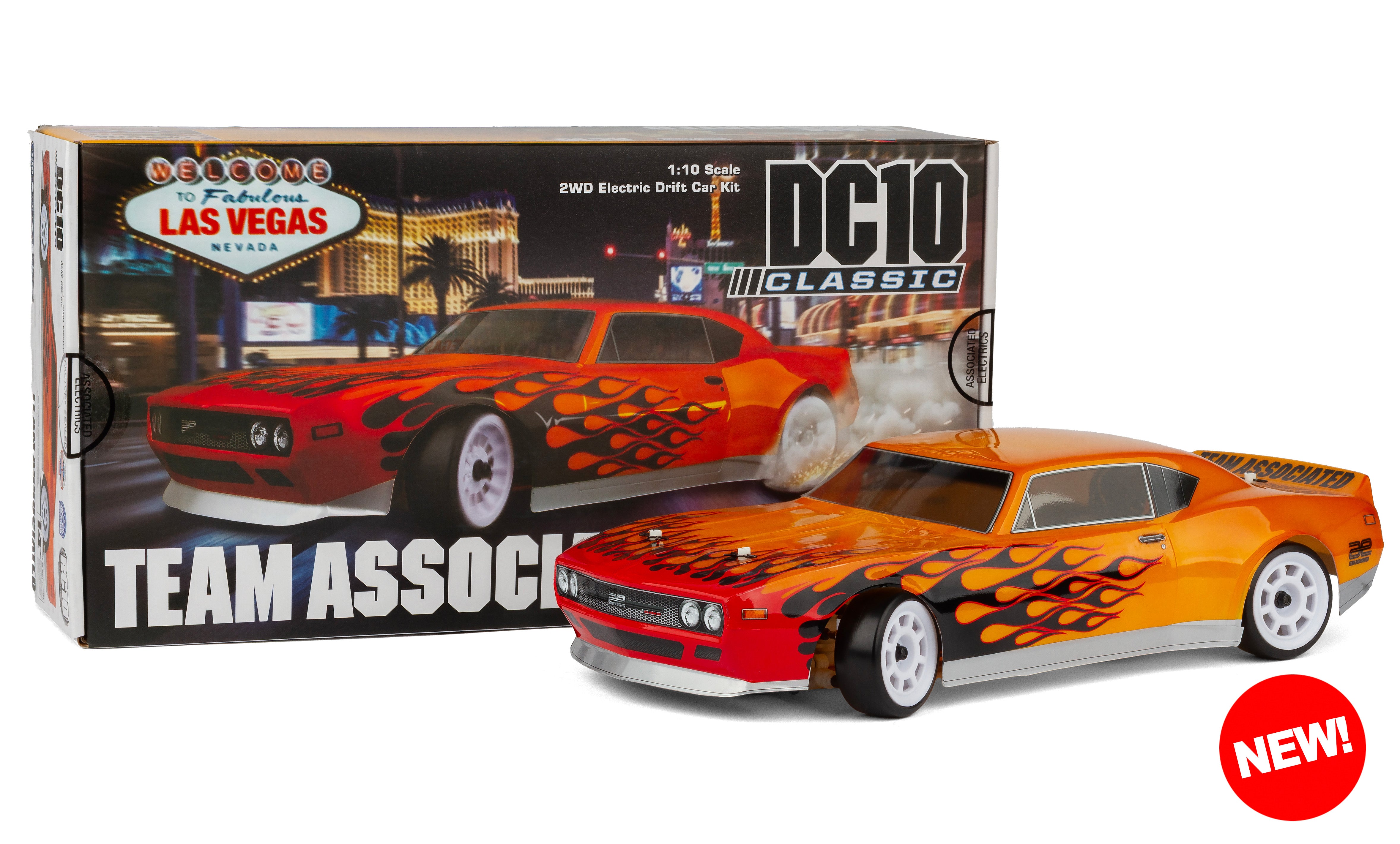 DC10 Classic Kit GOLD EDITION RWD 1/10 Drift Car Kit [Associated] ASC 30135