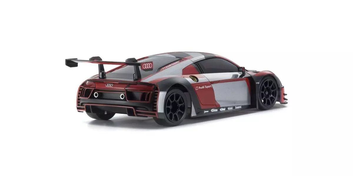 ASC MR03W-MM Audi R8 LMS 2016 “Gray - Red” Mini-Z RWD 1-28 Painted Body Auto Scale Collection [Kyosho] MZP246RGB
