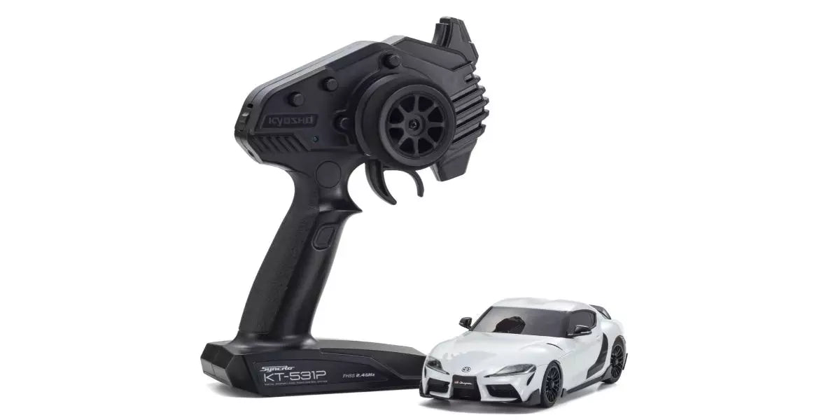 RWD MR-04 TOYOTA GR Supra TRD Aero Lightning White Metallic A90 - Readyset RTR (Ready to Run) MR04 [KYOSHO] 32378W