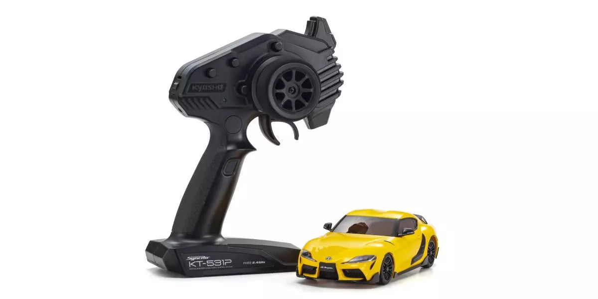 RWD MR-04 TOYOTA GR Supra TRD Aero Lightning Yellow A90 - Readyset RTR (Ready to Run) MR04 [KYOSHO] 32378Y