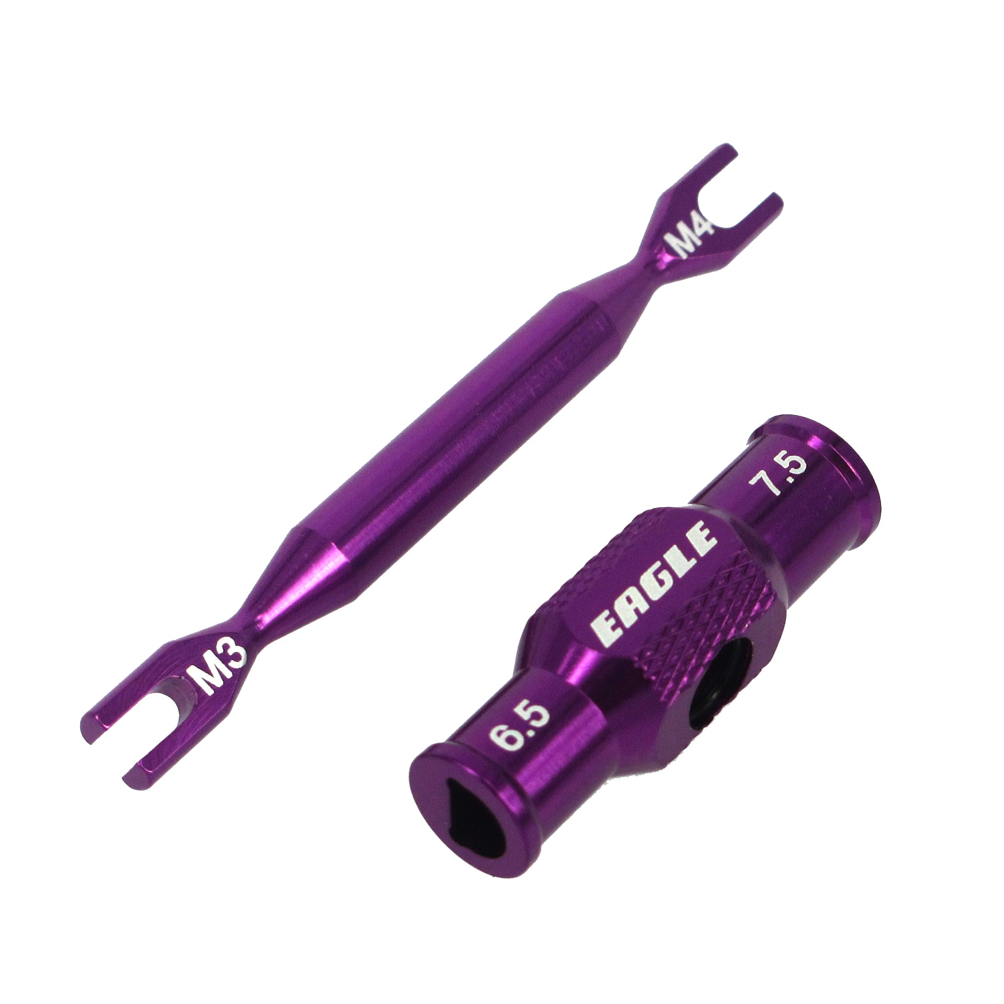 SP Dual Turnbuckle Wrench (3mm/4mm) with Ball End Cup Winder Tool (PURPLE) [Eagle Racing] 3723V2-U3-PU
