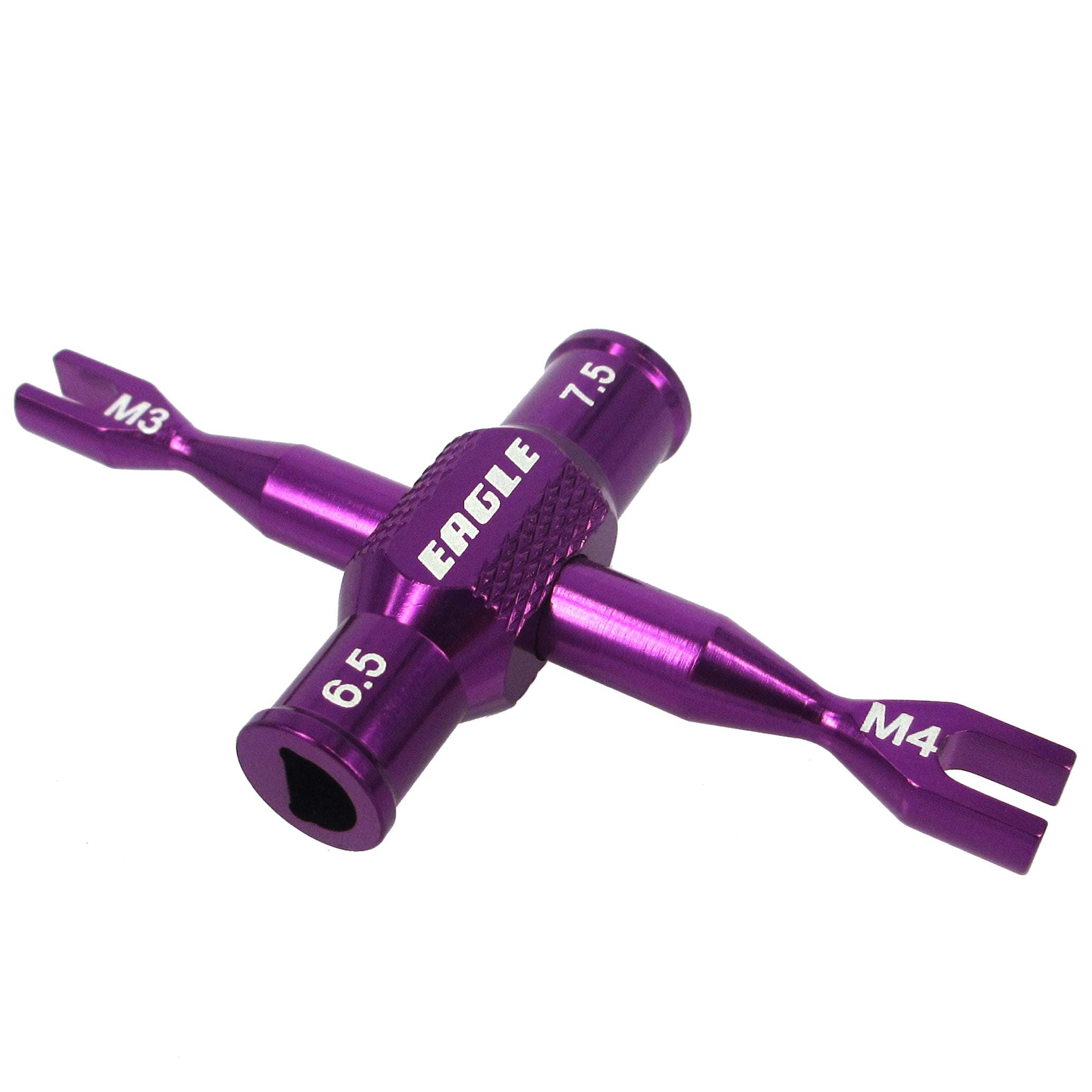 SP Dual Turnbuckle Wrench (3mm/4mm) with Ball End Cup Winder Tool (PURPLE) [Eagle Racing] 3723V2-U3-PU
