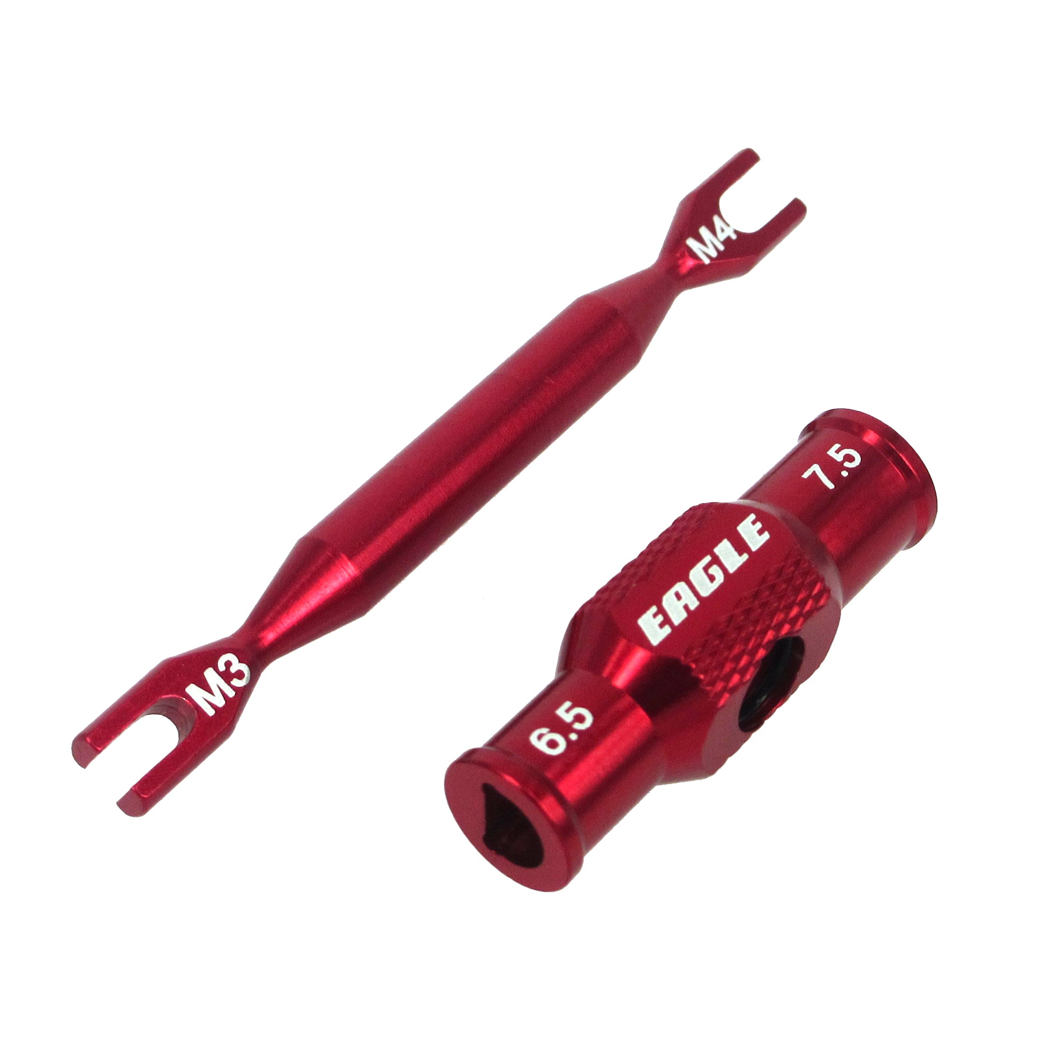 SP Dual Turnbuckle Wrench (3mm/4mm) with Ball End Cup Winder Tool (RED) [Eagle Racing] 3723V2-U3-RE