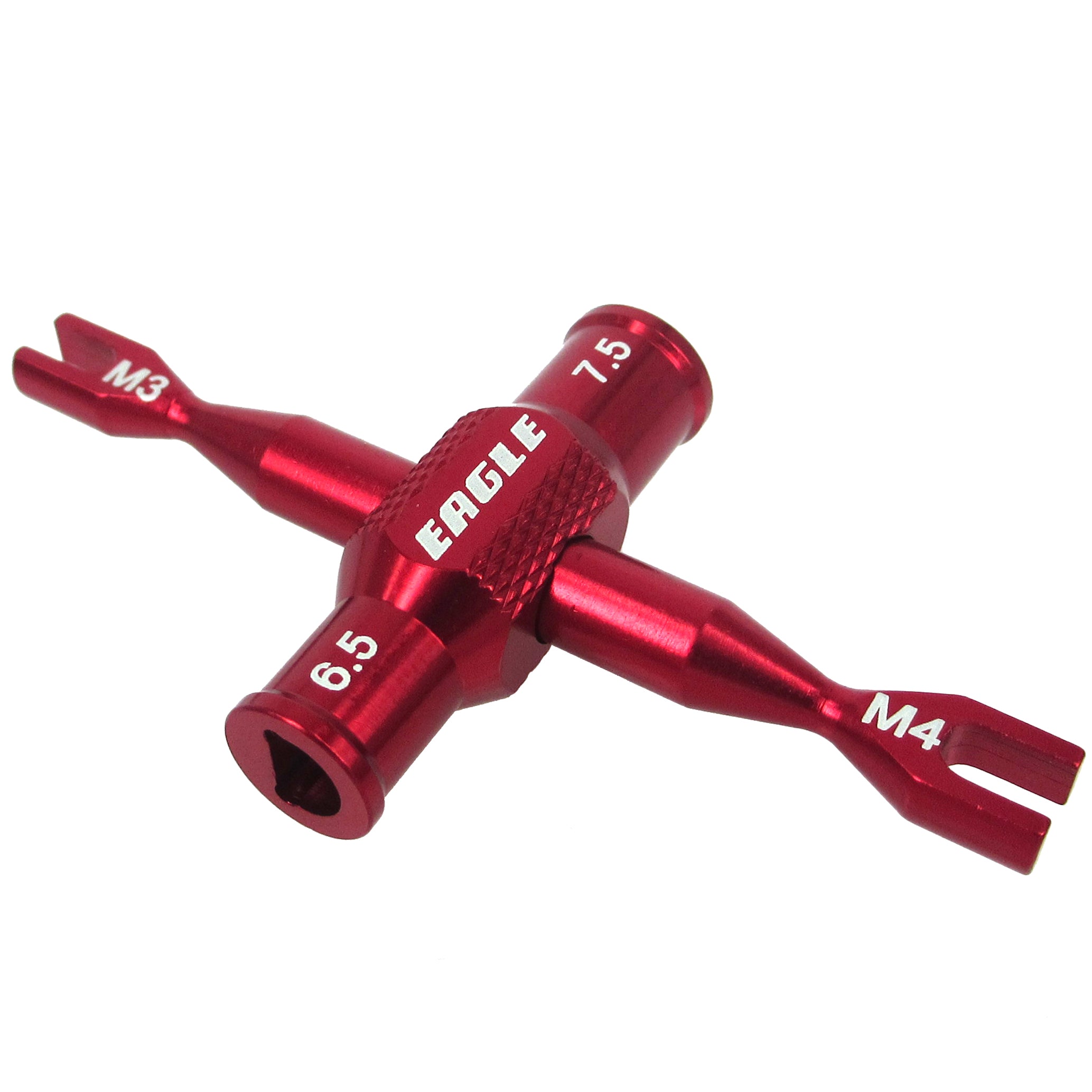 SP Dual Turnbuckle Wrench (3mm/4mm) with Ball End Cup Winder Tool (RED) [Eagle Racing] 3723V2-U3-RE